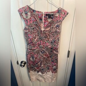 French Connection Pink and Blue Floral Top